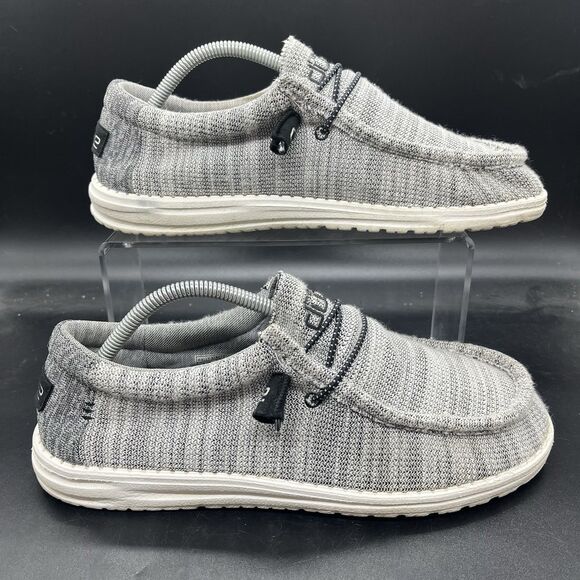 Hey Dude Wally Stretch Yin and Yang US 9 Men's Shoes Gray 110383266 - Picture 1 of 8